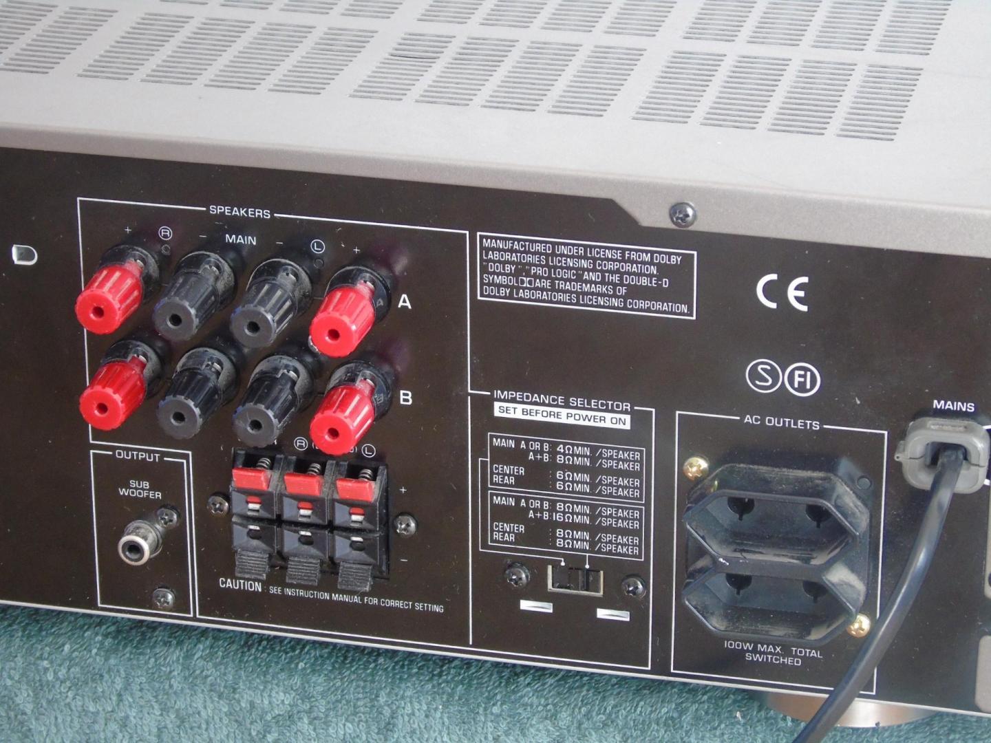 amplituner yamaha rx-v395 rds mocny i sprawny. dostawa.