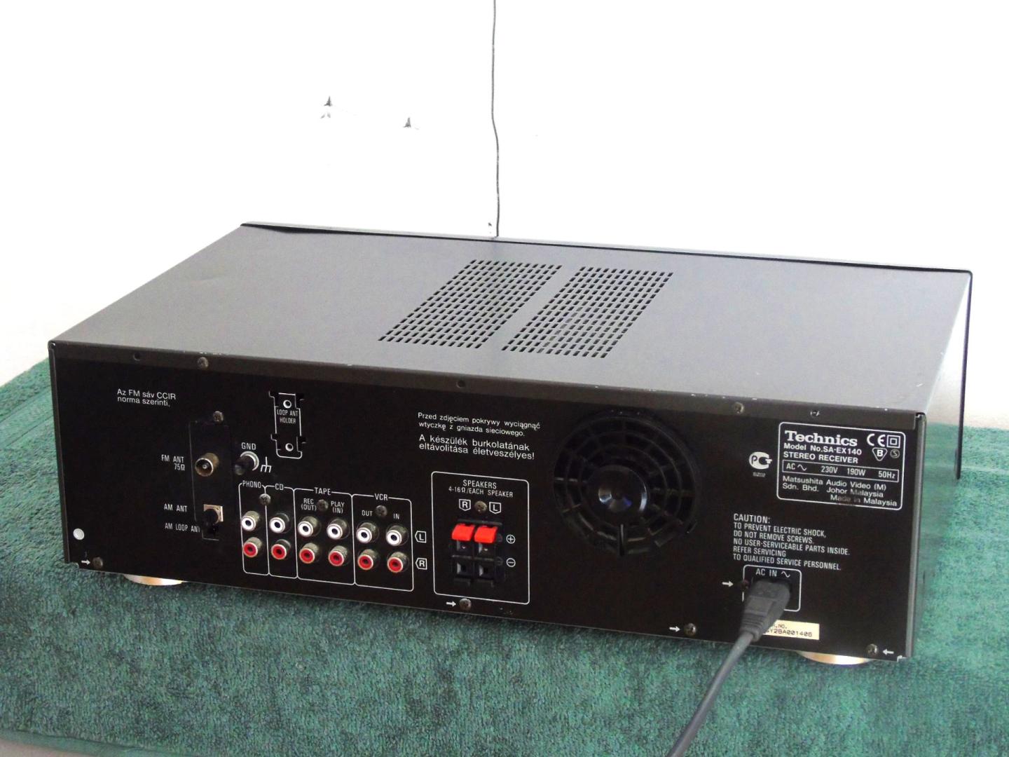 Wzmacniacz z radiem Technics SA-EX140 mocny i sprawny. DOSTAWA