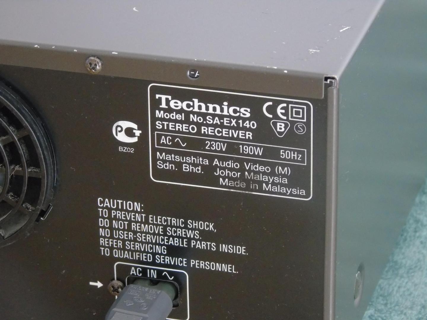 Wzmacniacz z radiem Technics SA-EX140 mocny i sprawny. DOSTAWA