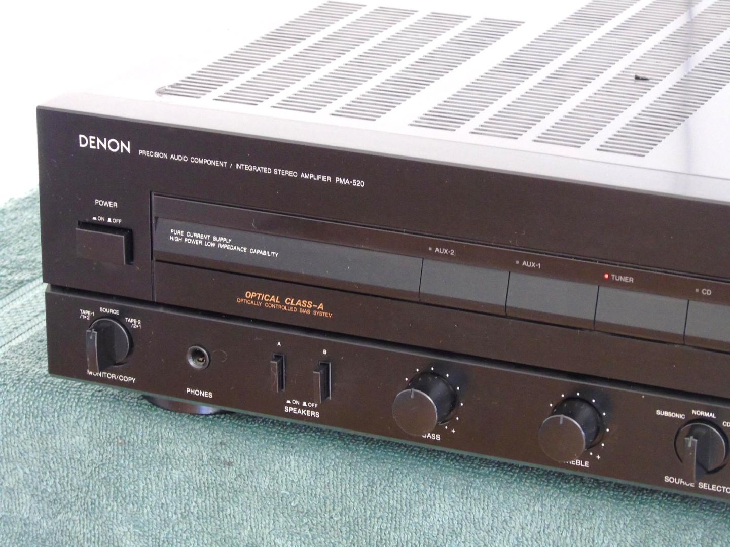 Wzmacniacz Denon PMA-520 czarny świetne stereo. WYSYŁKA
