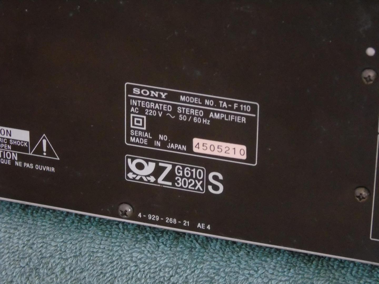 Wzmacniacz Sony TA-F110 sprawny i mocny. DOSTAWA
