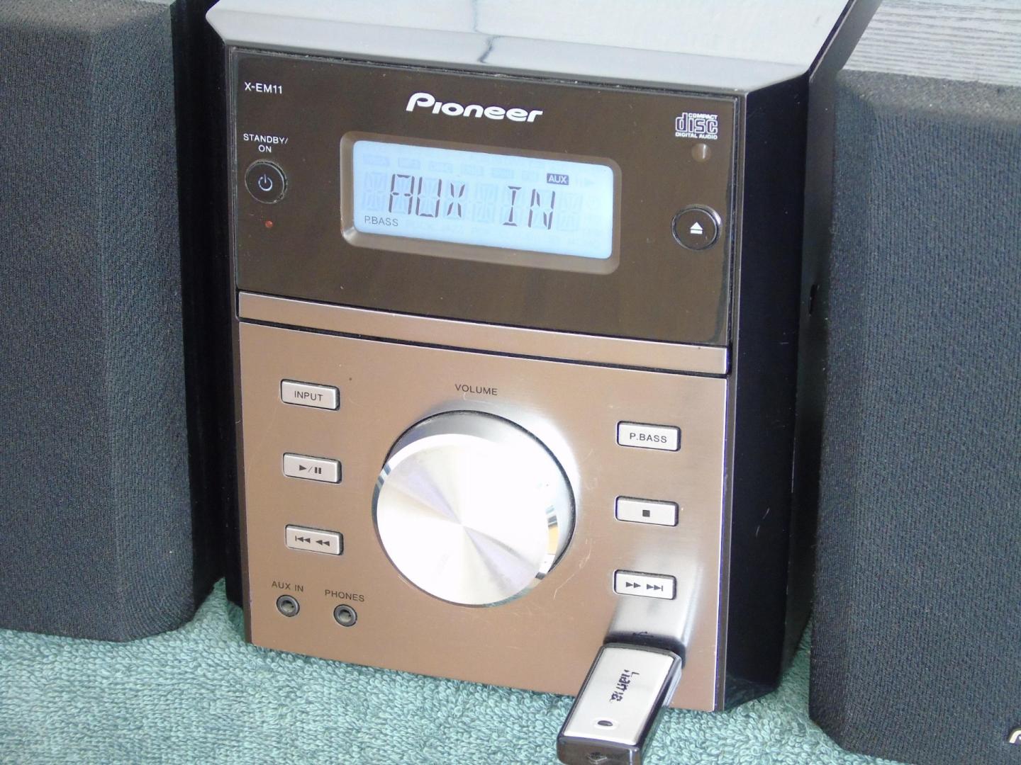 wieża pioneer pilot cd usb mp-3 aux kolumny sprawna. dostawa