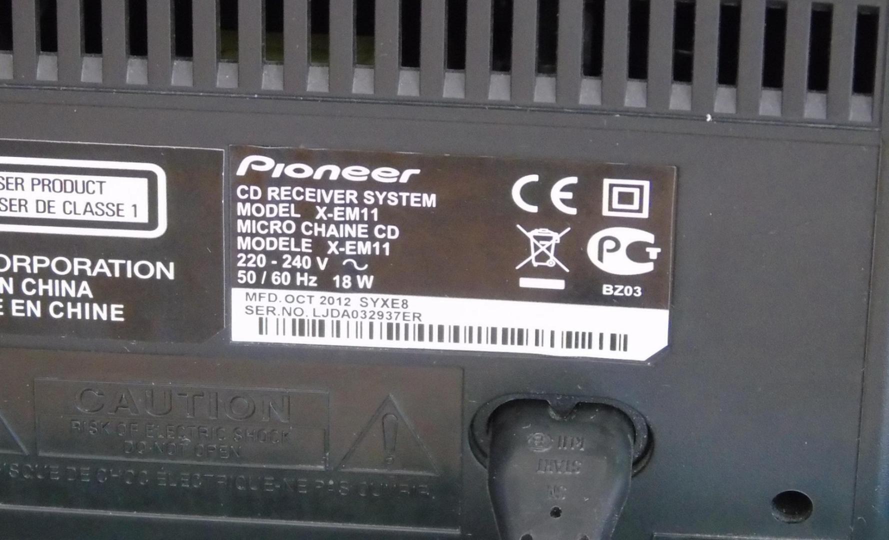 wieża pioneer pilot cd usb mp-3 aux kolumny sprawna. dostawa