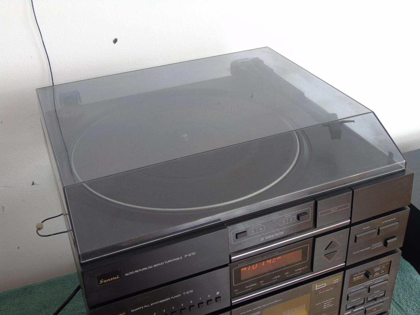 Wieża stereo Sansui z gramofonem korektor AUX. DOSTAWA.