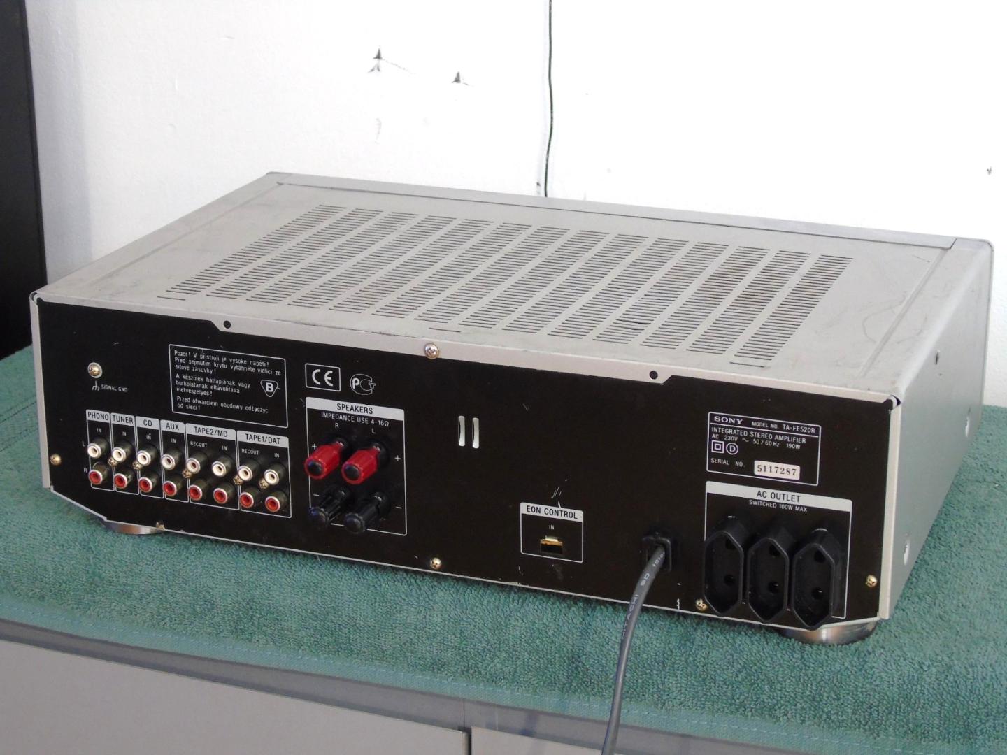 wzmacniacz sony ta-fe520r sprawny i mocny. dostawa