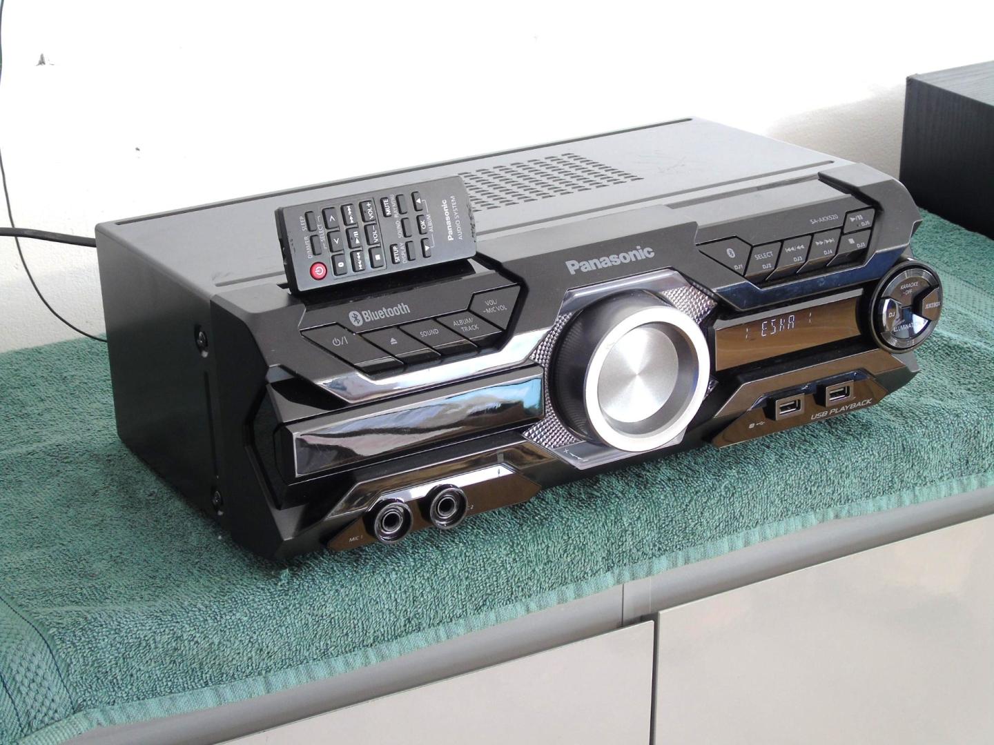 wieża panasonic sa-akx520 pilot radio rds usb mp3 bt cd. dostawa