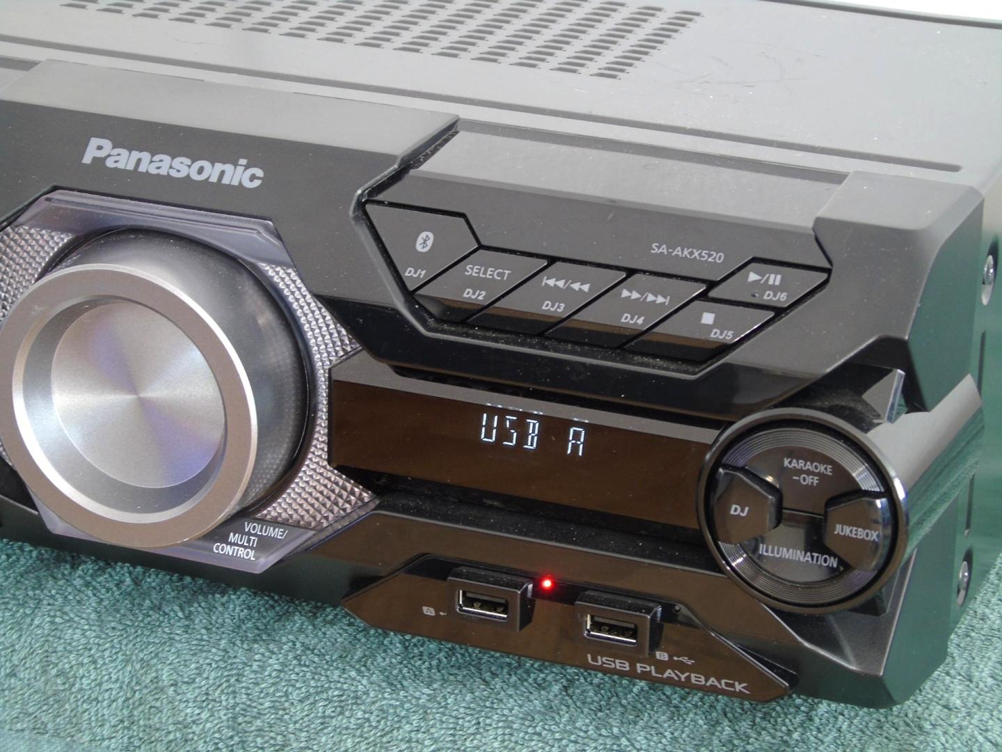 wieża panasonic sa-akx520 pilot radio rds usb mp3 bt cd. dostawa