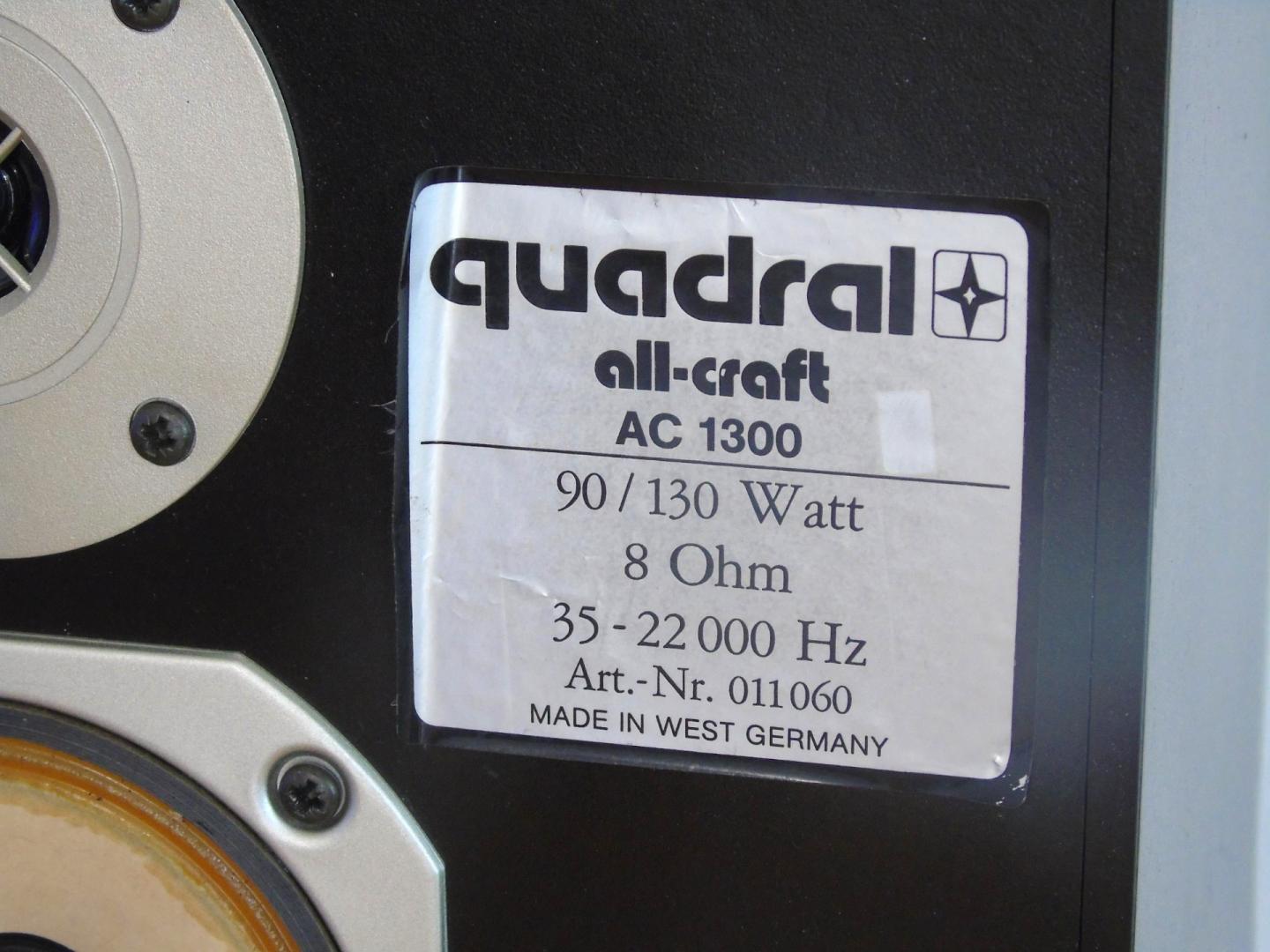kolumny quadal all-craft ac-1300 ładne. dostawa