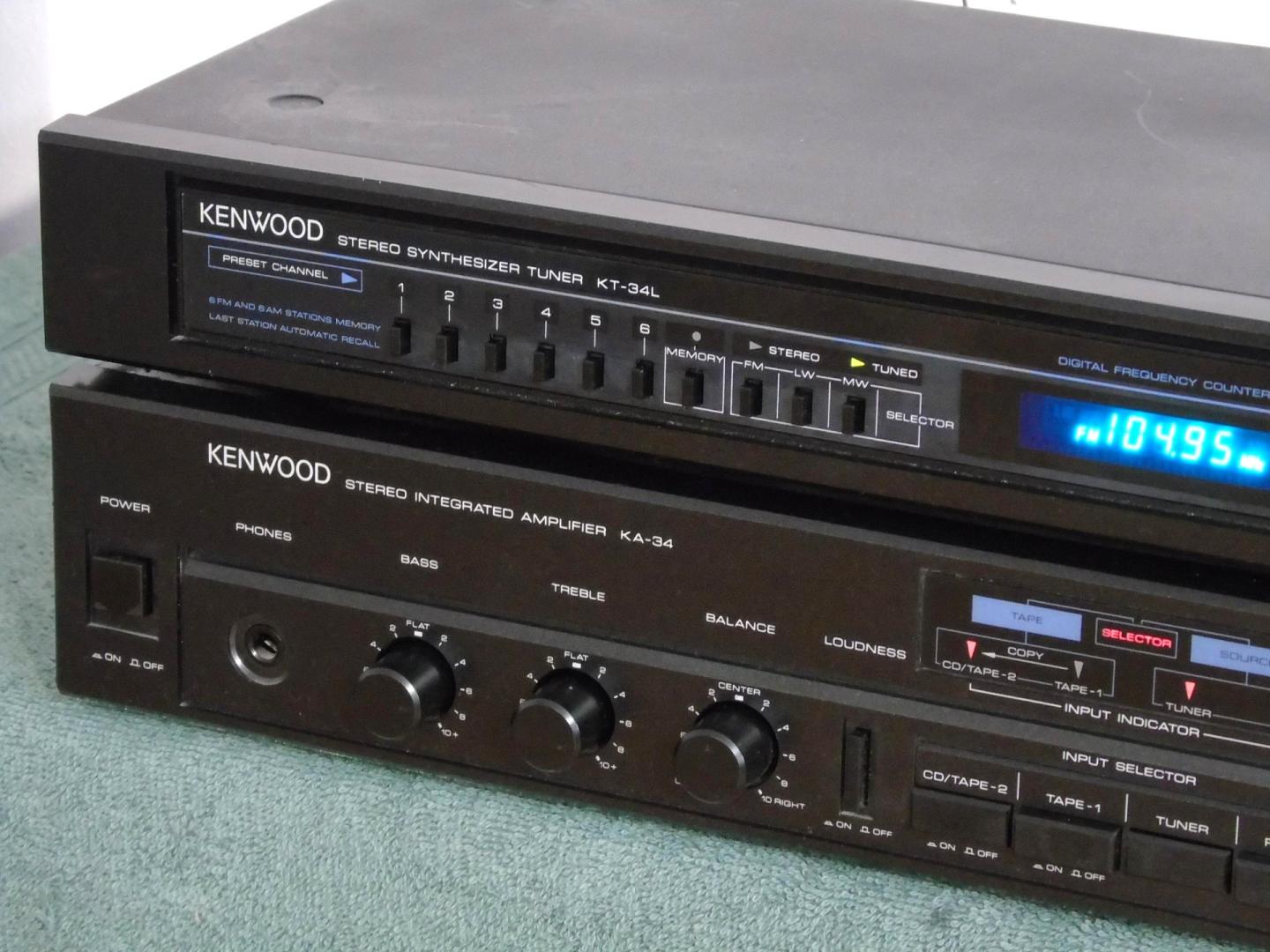 wzmacniacz i tuner kenwood ka-34 i kt-34 vintage. dostawa