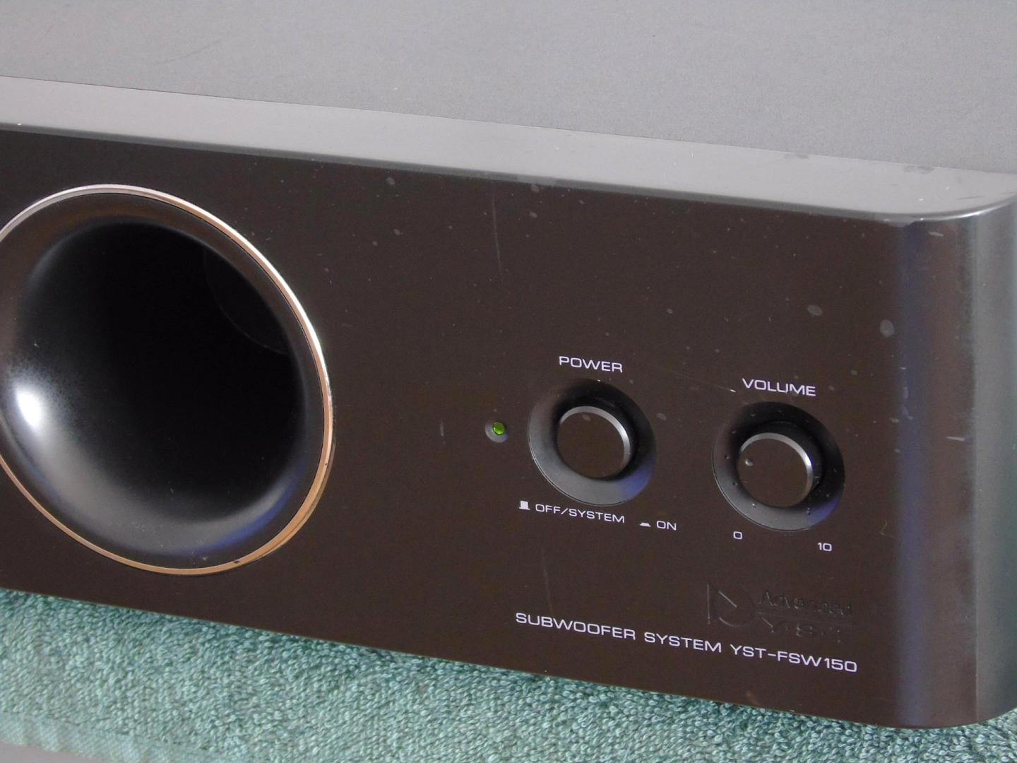 Subwoofer aktywny Yamaha YST-FSW150 czarny sprawny. WYSYŁKA