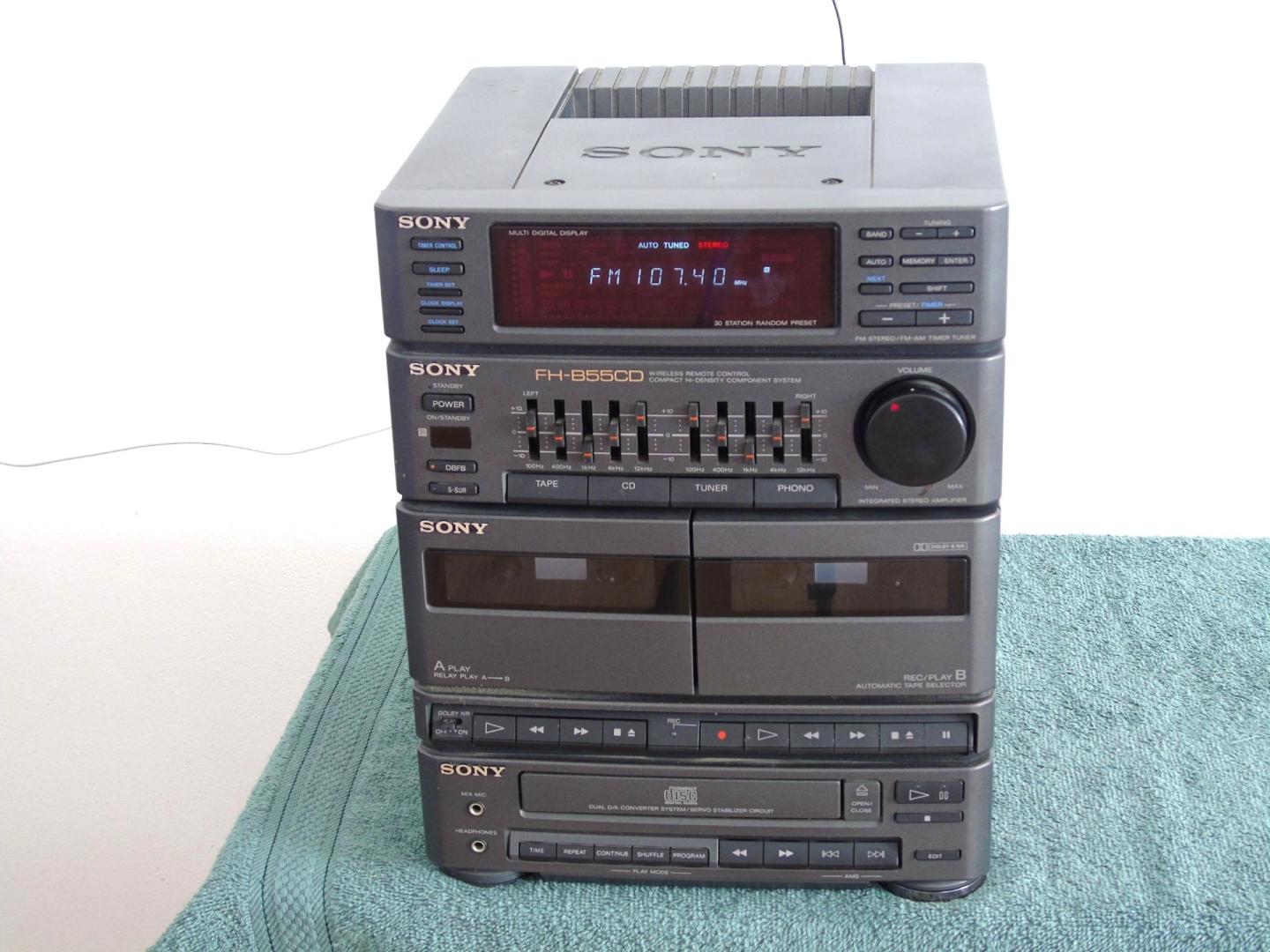 wieża sony radio korektor phono mocna. dostawa
