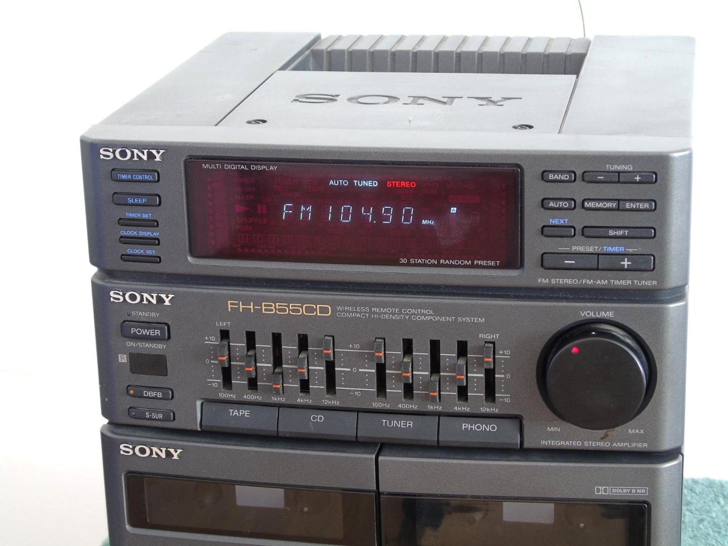 wieża sony radio korektor phono mocna. dostawa
