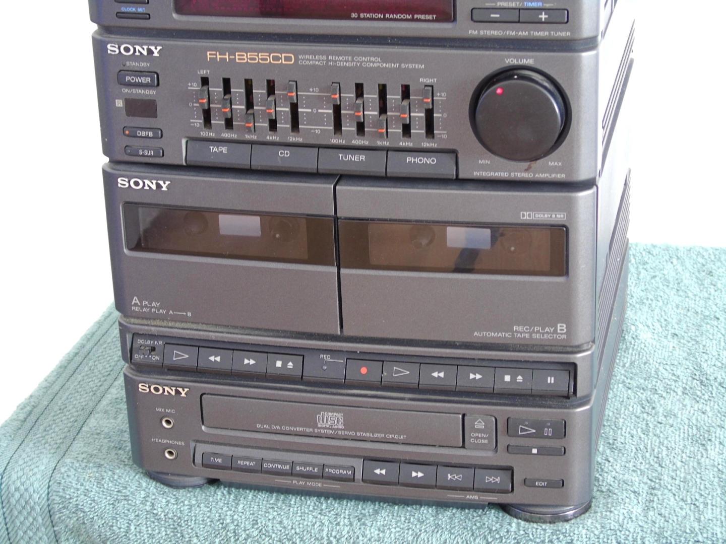 wieża sony radio korektor phono mocna. dostawa