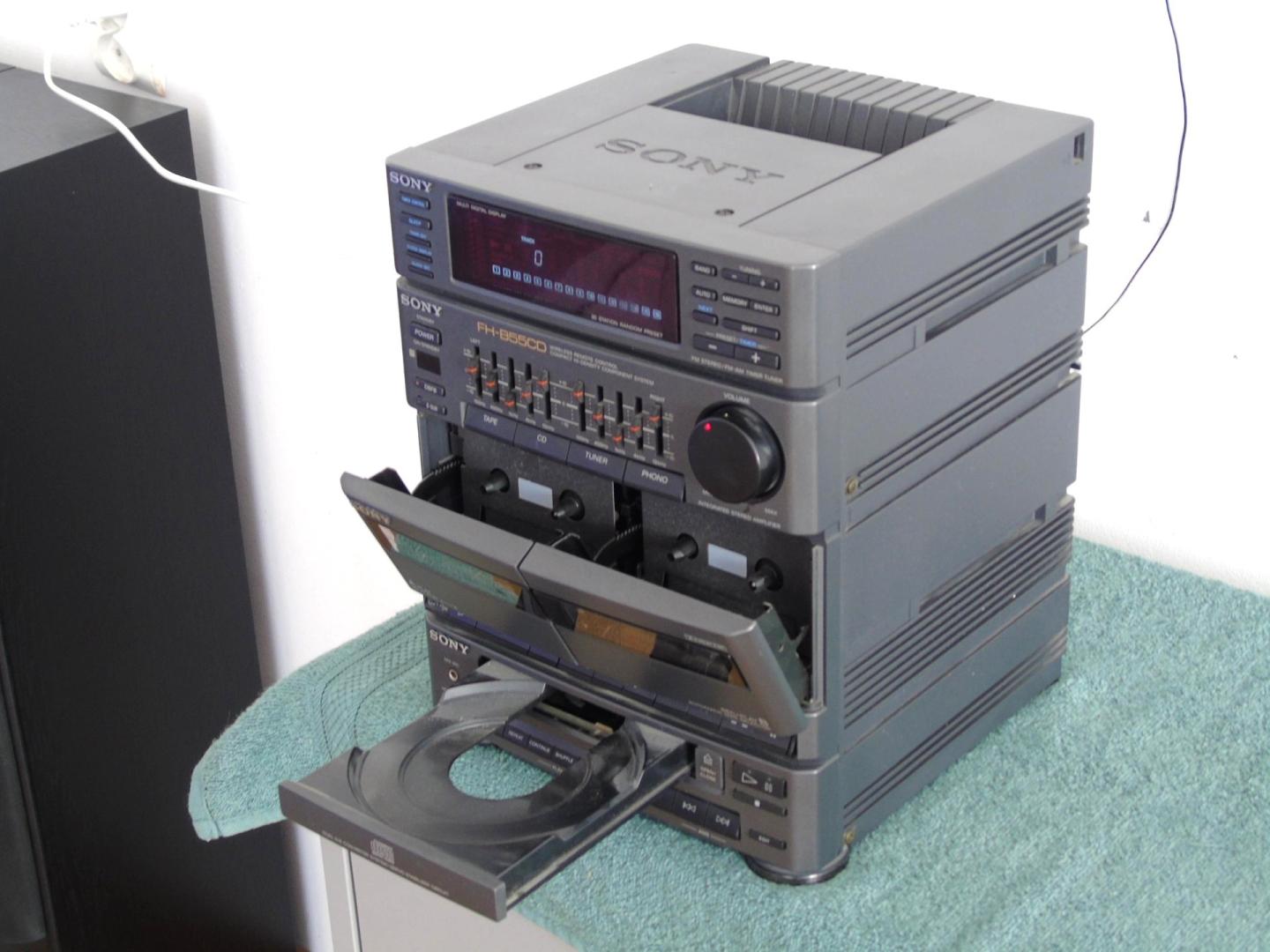 wieża sony radio korektor phono mocna. dostawa