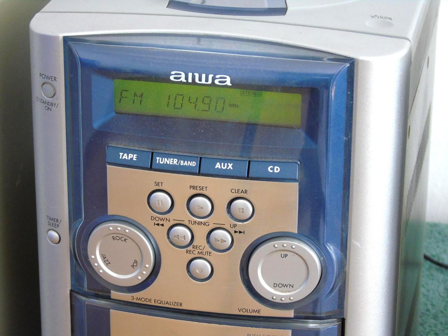 wieża aiwa kolumny radio aux . dostawa.
