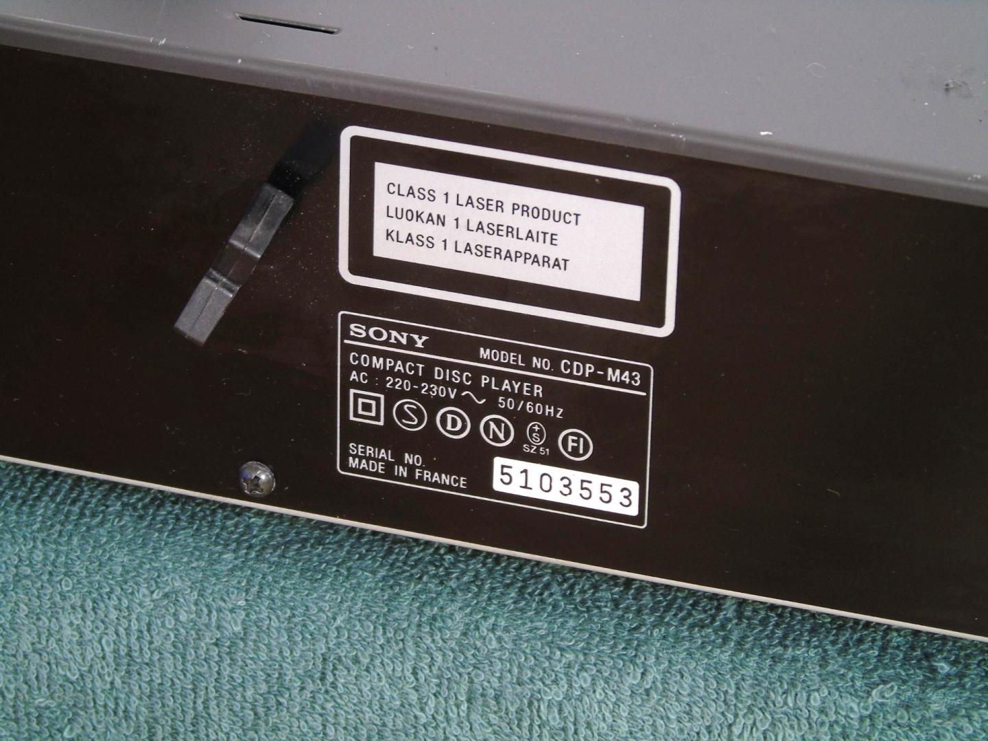 cd sony cdp-m43 sprawny. dostawa.