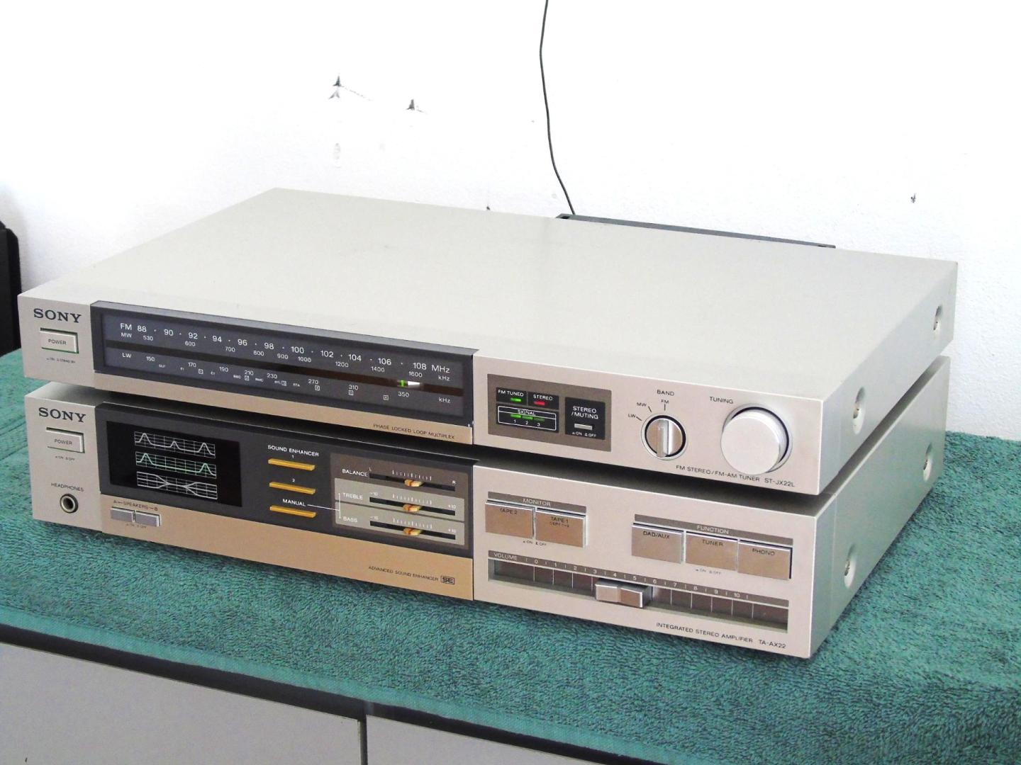 wzmacniacz i tuner sony ta-ax22 i stjx22 sprawne vintage. dostawa