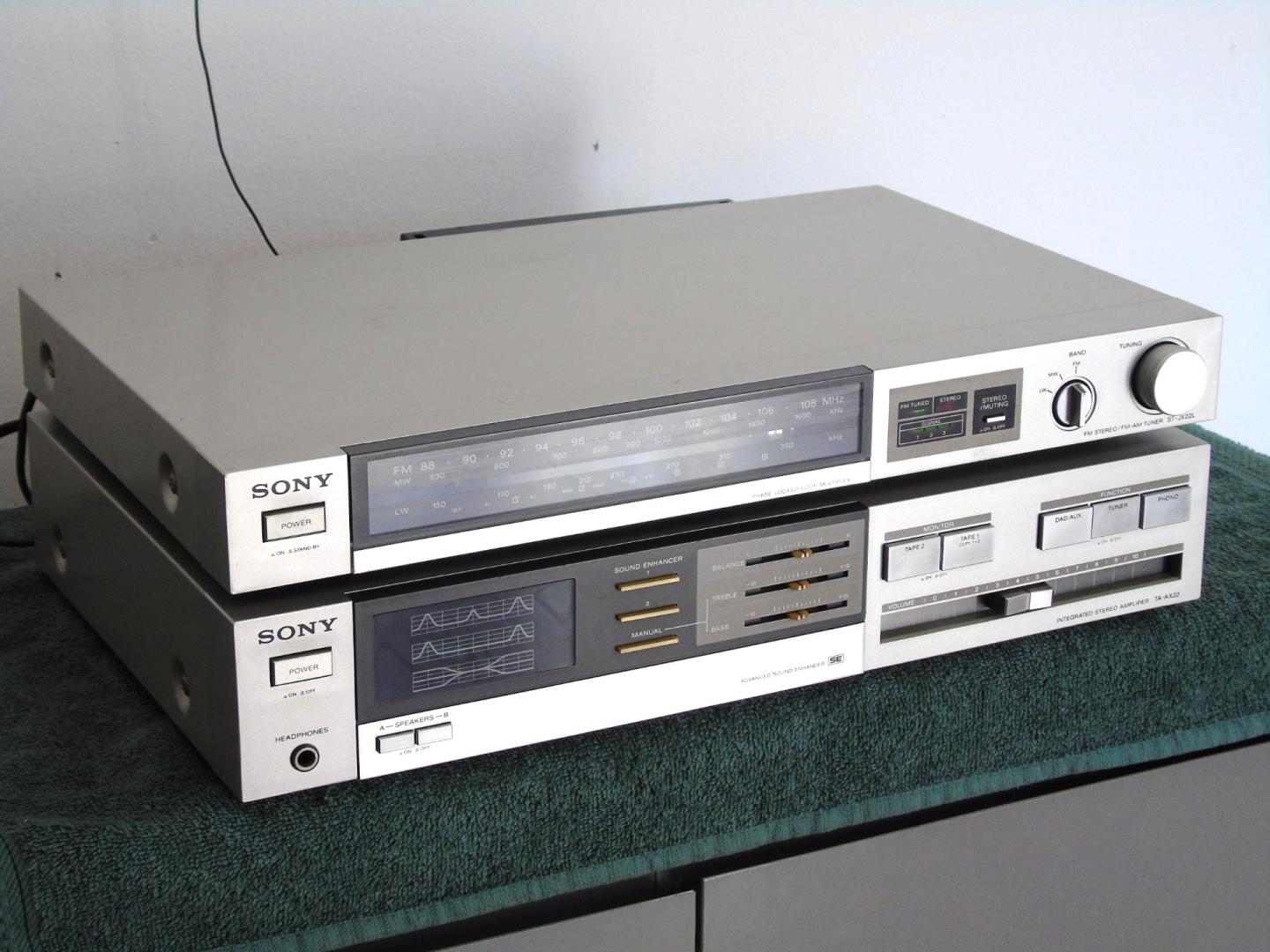 wzmacniacz i tuner sony ta-ax22 i stjx22 sprawne vintage. dostawa