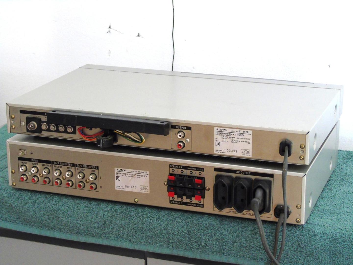 wzmacniacz i tuner sony ta-ax22 i stjx22 sprawne vintage. dostawa