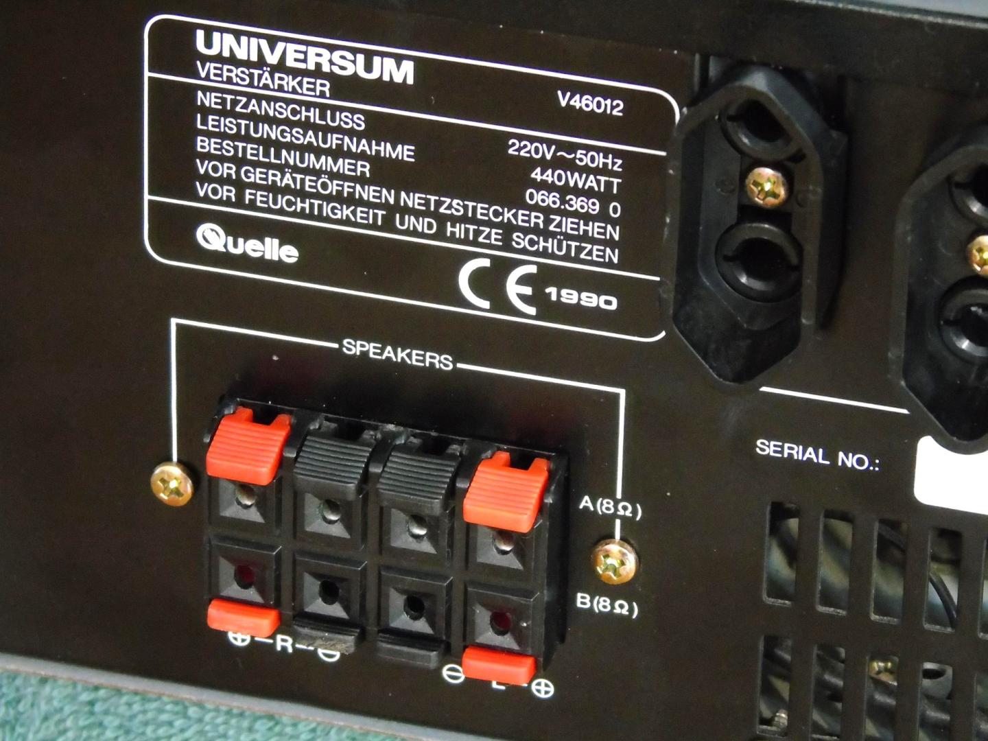 Wzmacniacz Universum V-46012 sprawny i mocny 440 wat. DOSTAWA
