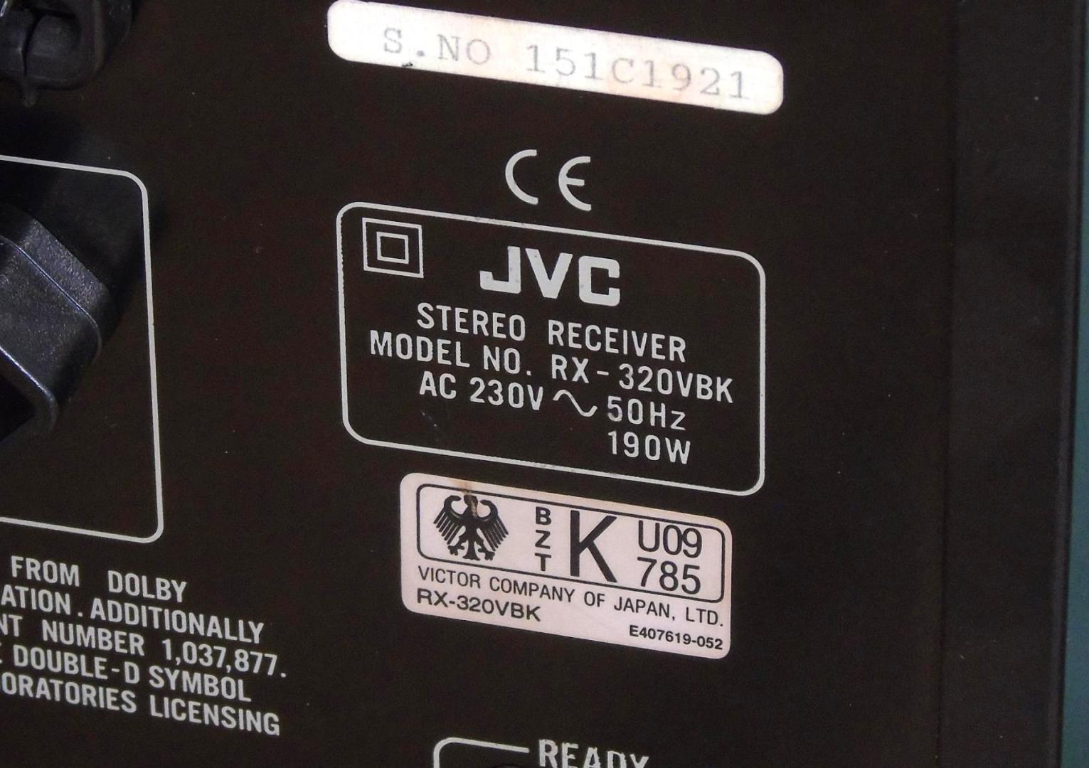 amplituner jvc rx-320 mocny i sprawny. dostawa