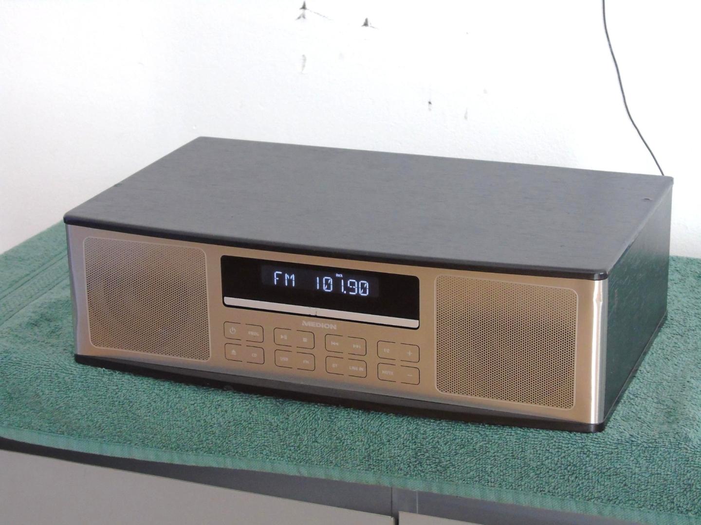 zestaw audio medion bt usb mp-3 radio rds aux. dostawa