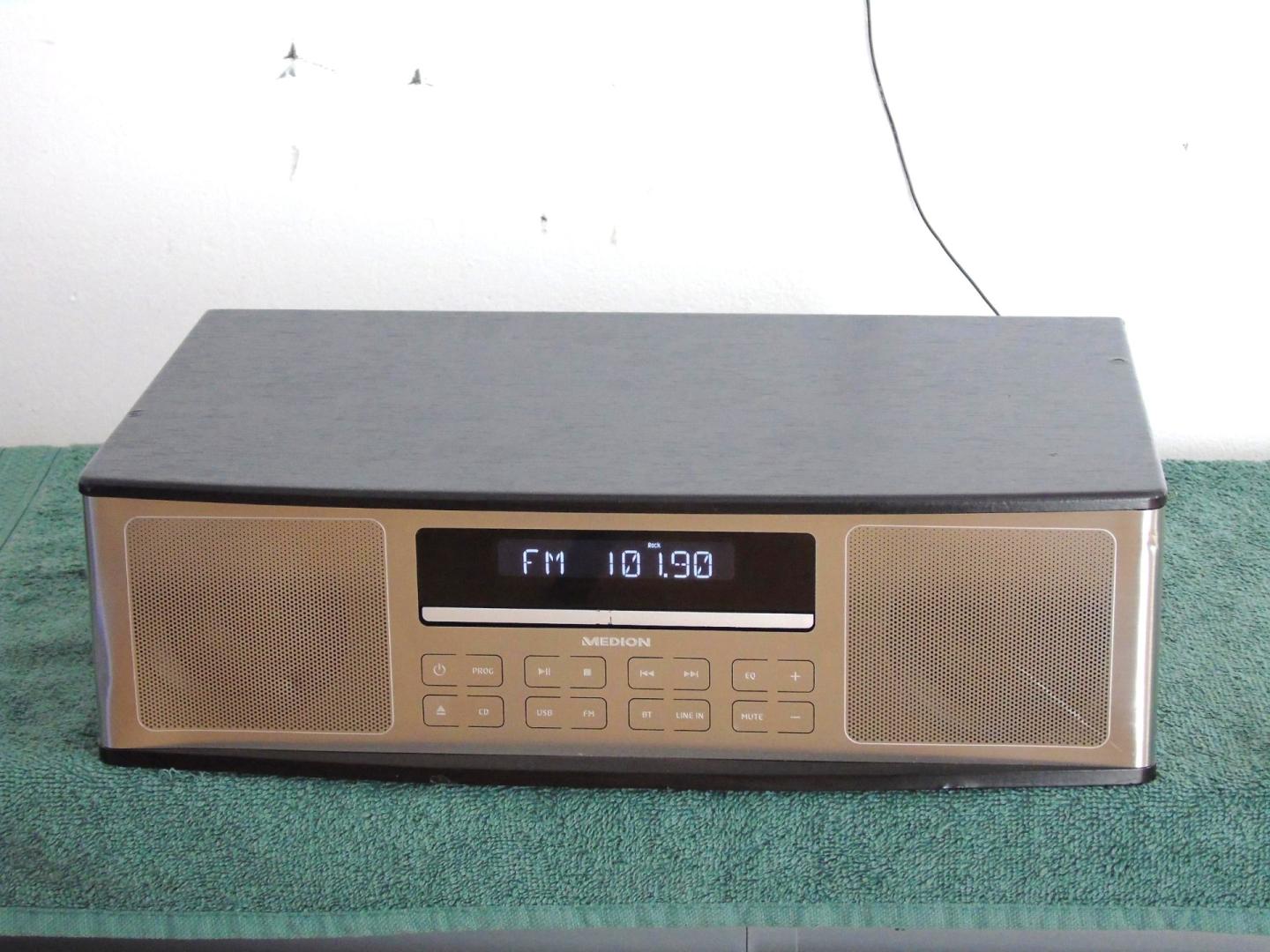 zestaw audio medion bt usb mp-3 radio rds aux. dostawa
