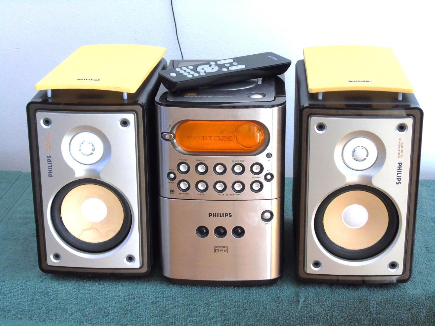 Sprawna wieża Philips MC-M250 pilot kolumny, WYSYŁKA.