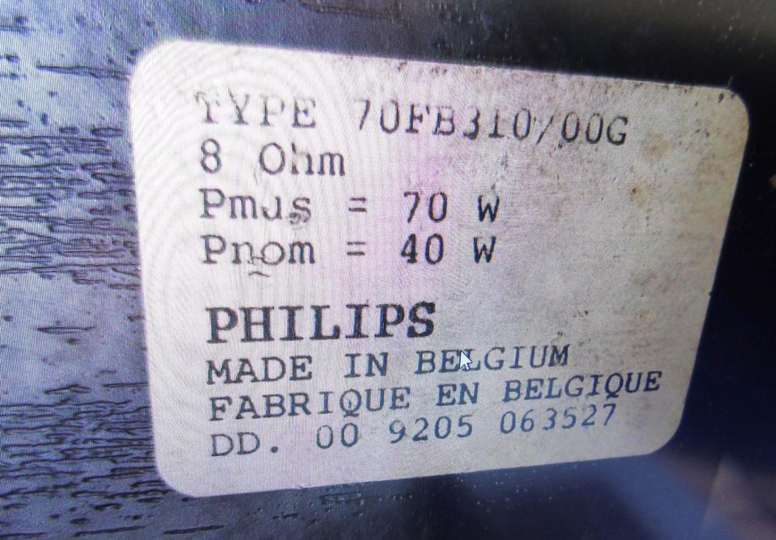 Kolumny stereo Philips FB-310 moc 2x 70 wat. 8 ohm. WYSYŁKA.