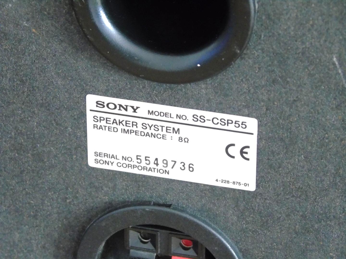 kolumny sony ss-csp55 sprawne 8ohm. dostawa