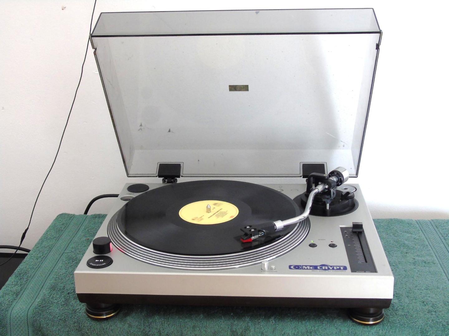 gramofon dj-ski mc crypt igła sprawny. dostawa.
