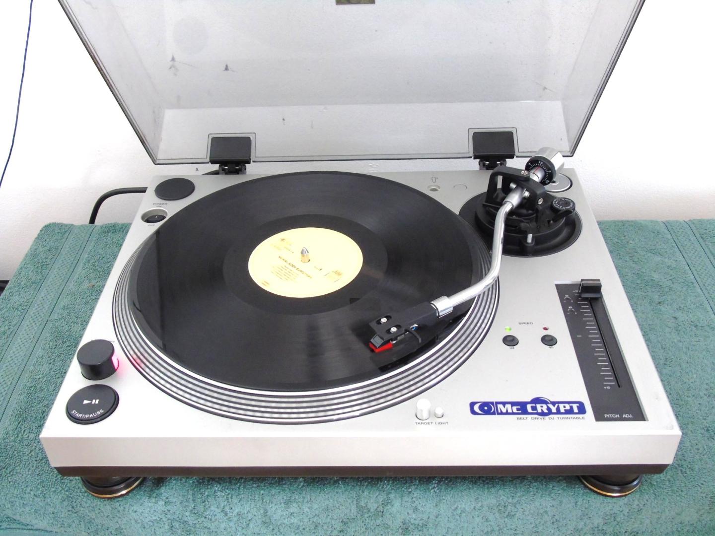 gramofon dj-ski mc crypt igła sprawny. dostawa.