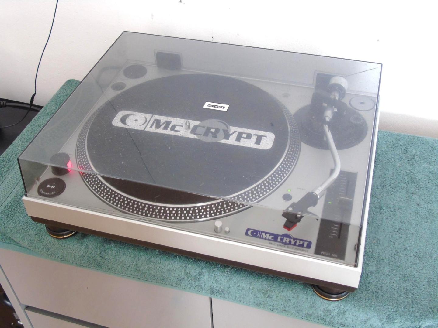 gramofon dj-ski mc crypt igła sprawny. dostawa.