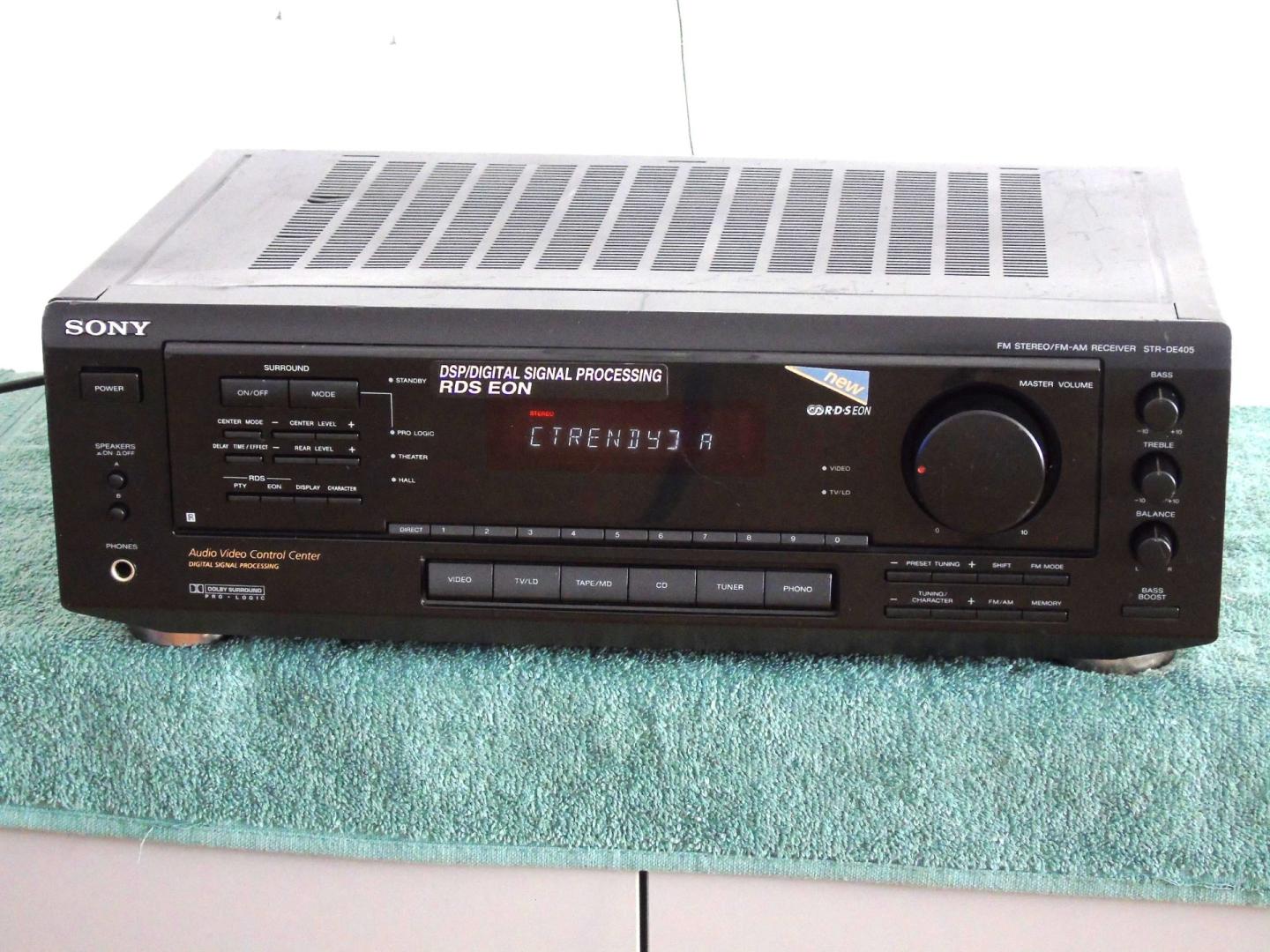 Wzmacniacz z radiem Sony STR-DE405 RDS sprawny i mocny 2x 120 wat. DOS