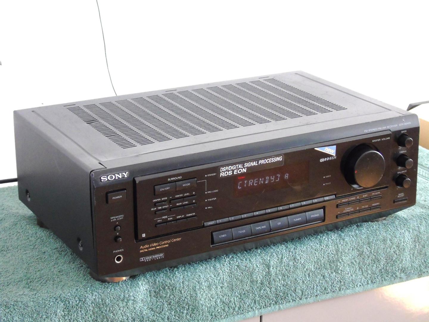 Wzmacniacz z radiem Sony STR-DE405 RDS sprawny i mocny 2x 120 wat. DOS