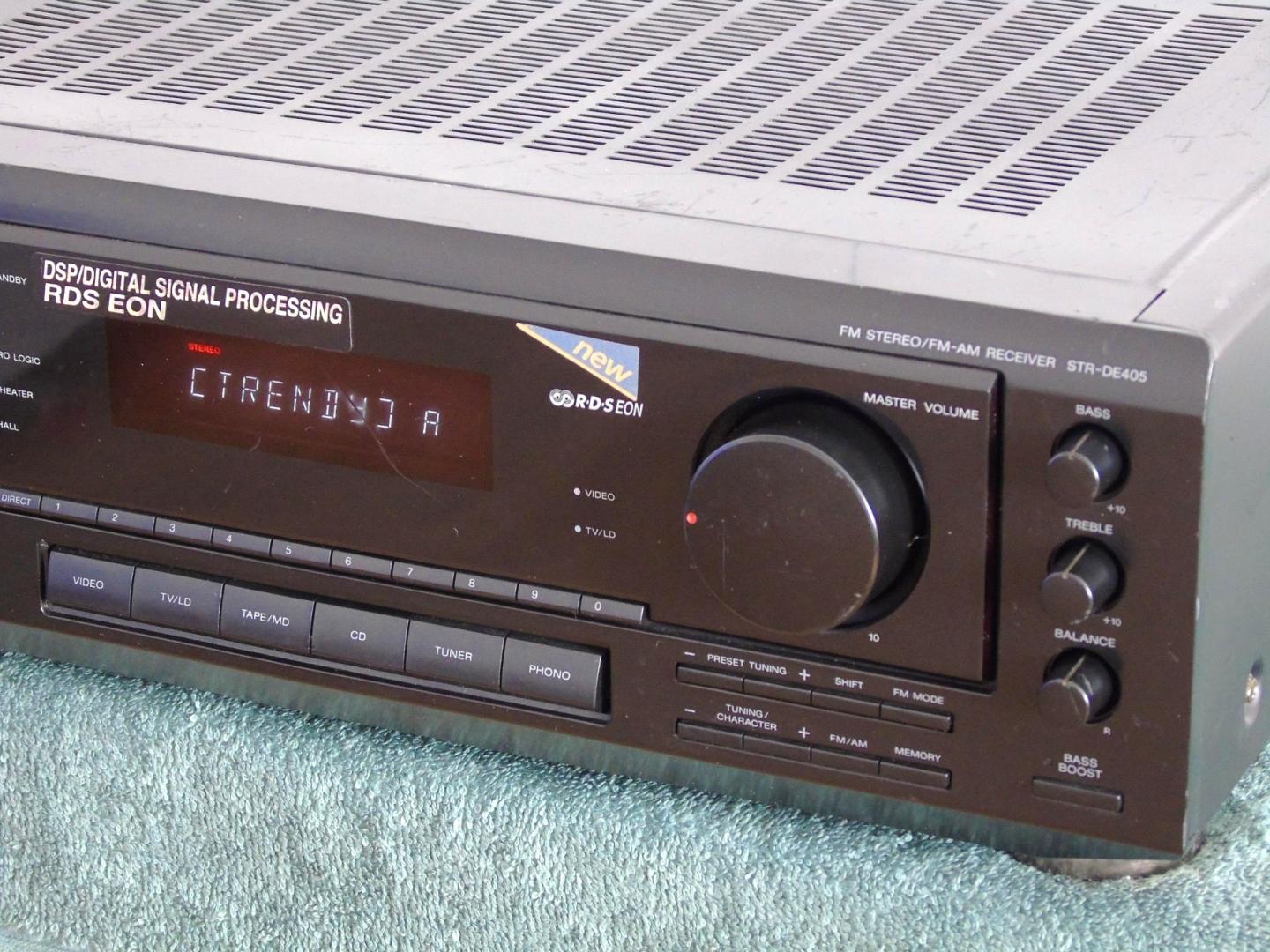 Wzmacniacz z radiem Sony STR-DE405 RDS sprawny i mocny 2x 120 wat. DOS