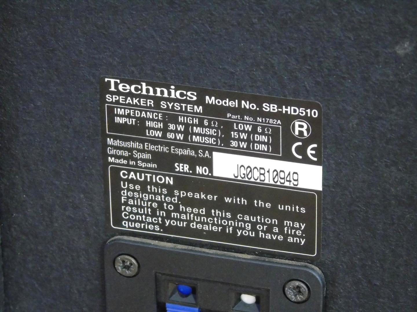 Świetne kolumny Technics SB-HD510 sprawne i ładne. DOSTAWA
