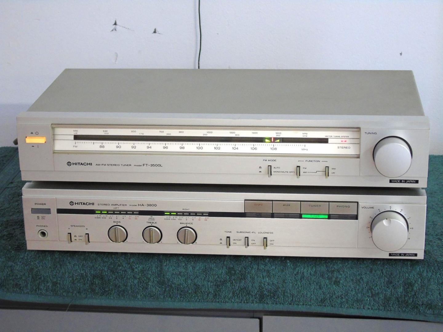 Wzmacniacz i Tuner achi świetne stereo Vintage. WYSYŁKA