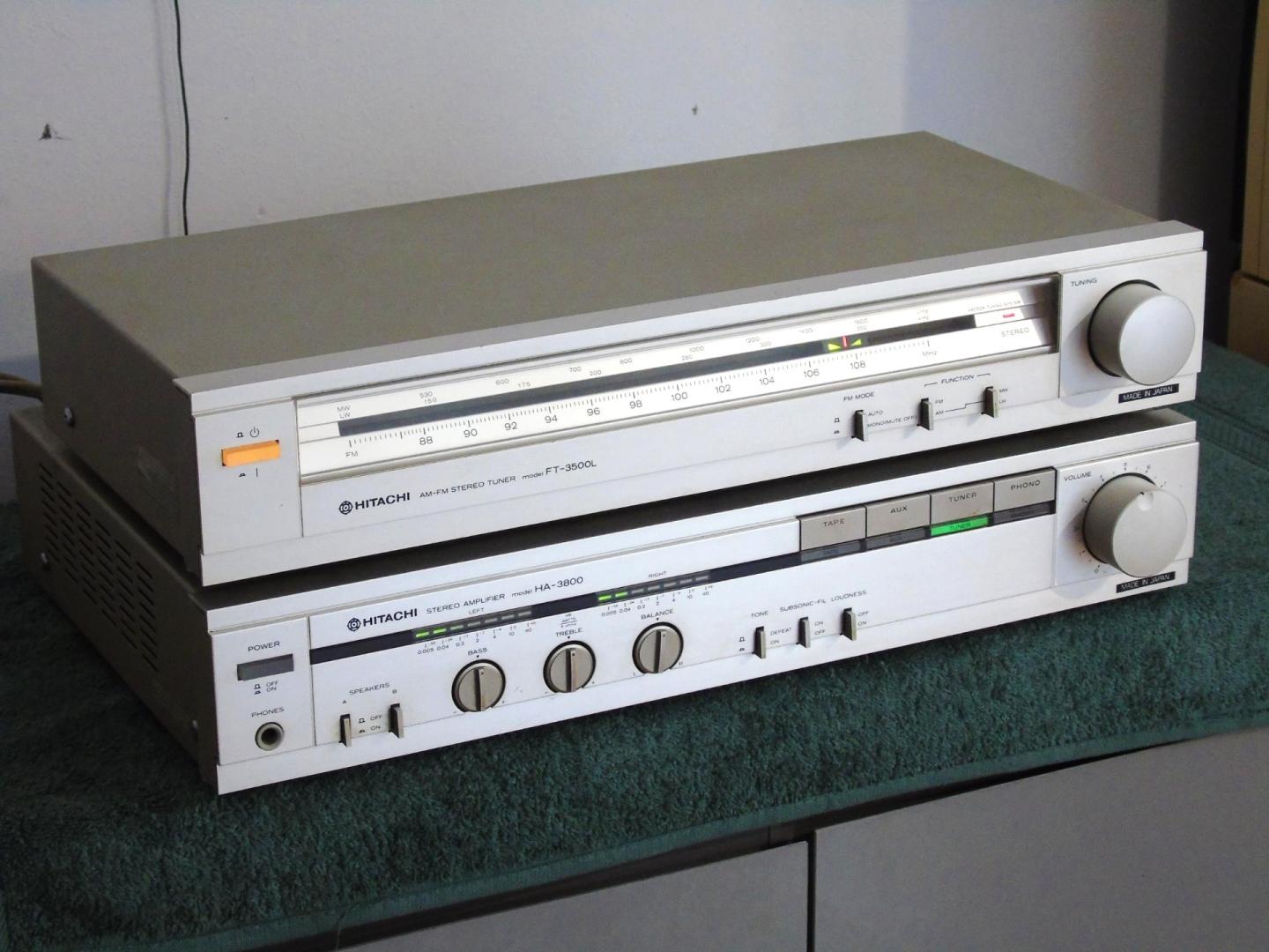 Wzmacniacz i Tuner achi świetne stereo Vintage. WYSYŁKA
