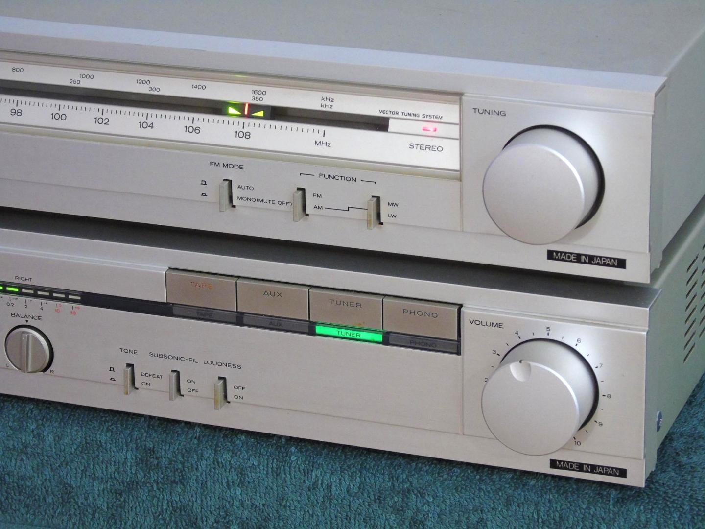 Wzmacniacz i Tuner achi świetne stereo Vintage. WYSYŁKA