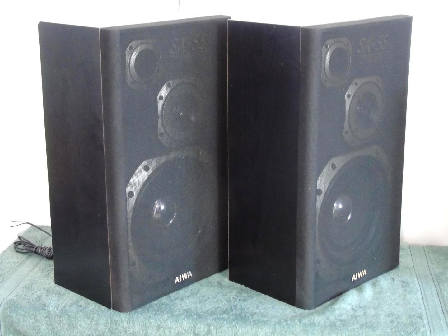 Świetne kolumny stereo Aiwa SX-55 ładne. DOSTAWA