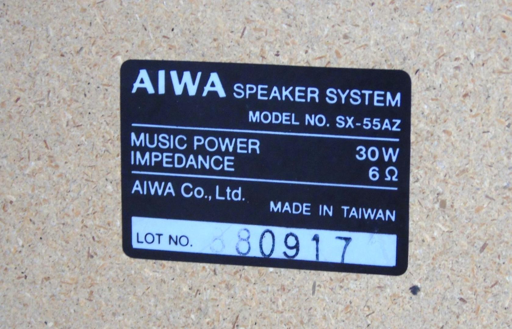 Świetne kolumny stereo Aiwa SX-55 ładne. DOSTAWA