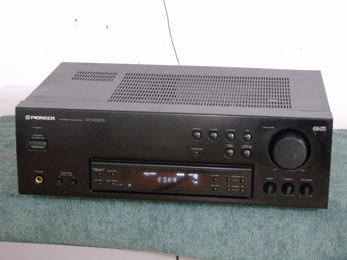 Japoński amplituner Pioneer SX-305 RDS 510 wat sprawny. DOSTAWA