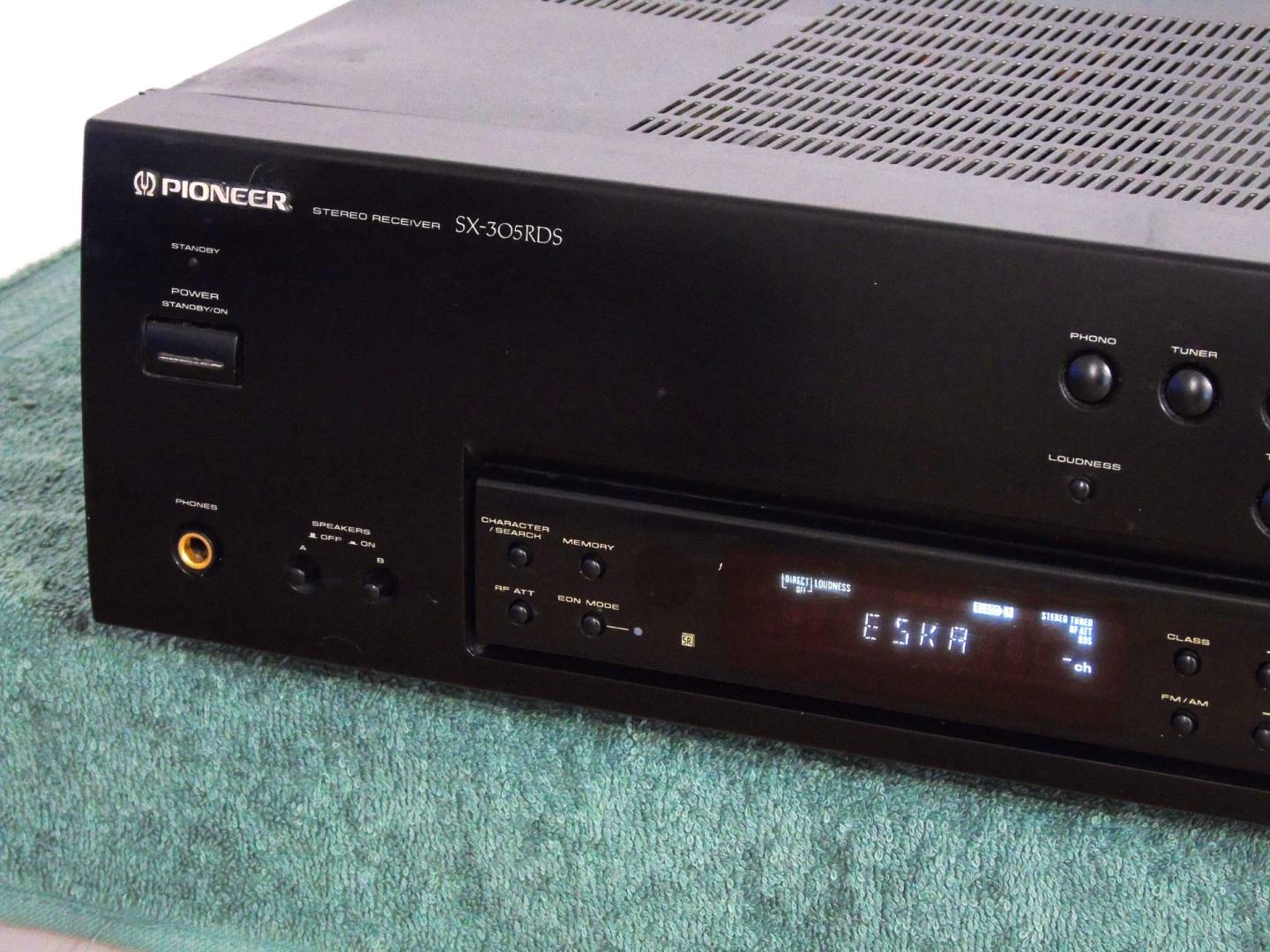 Japoński amplituner Pioneer SX-305 RDS 510 wat sprawny. DOSTAWA