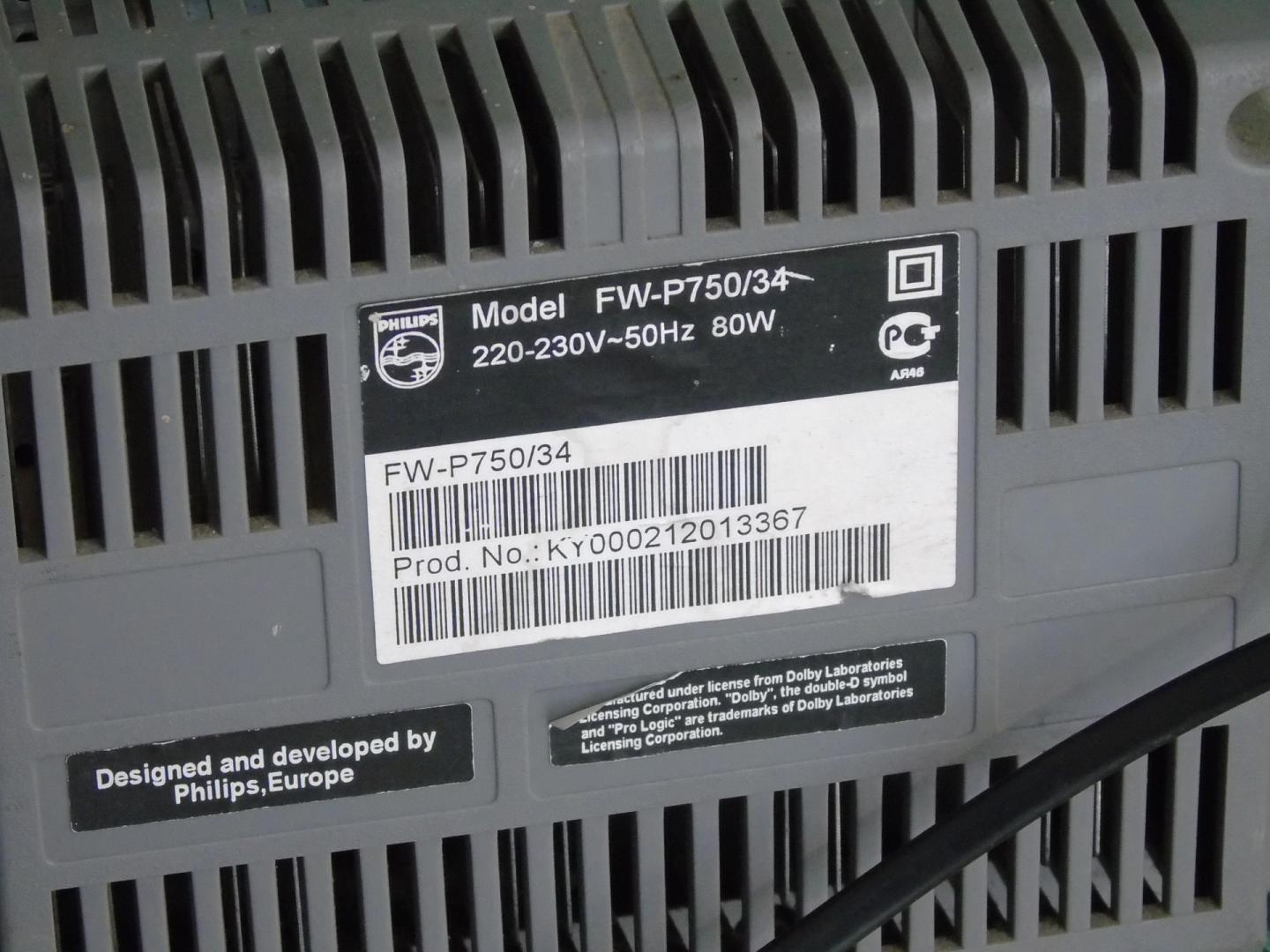 wieża philips fw-p750 cd aux rds. dostawa