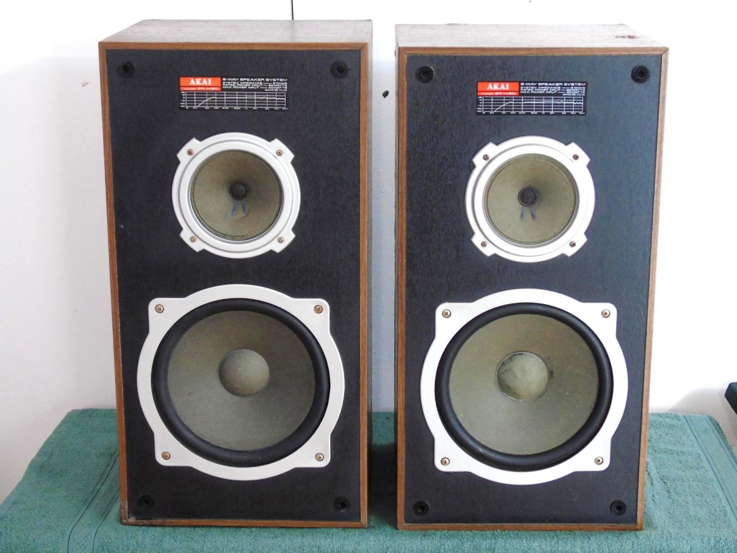 Kolumny audio Akai SR-H30 świetne stereo Vintage. DOSTAWA