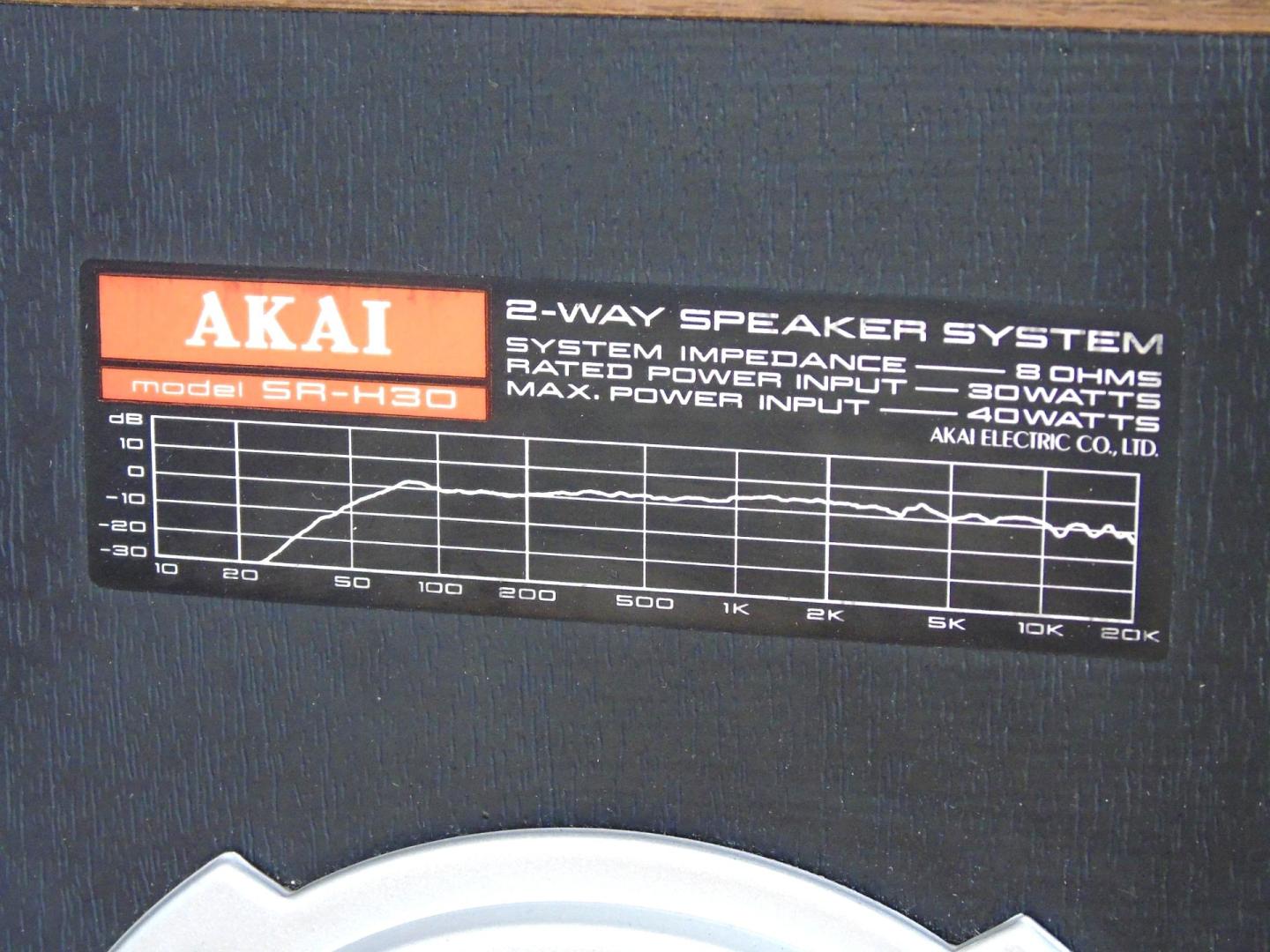 Kolumny audio Akai SR-H30 świetne stereo Vintage. DOSTAWA