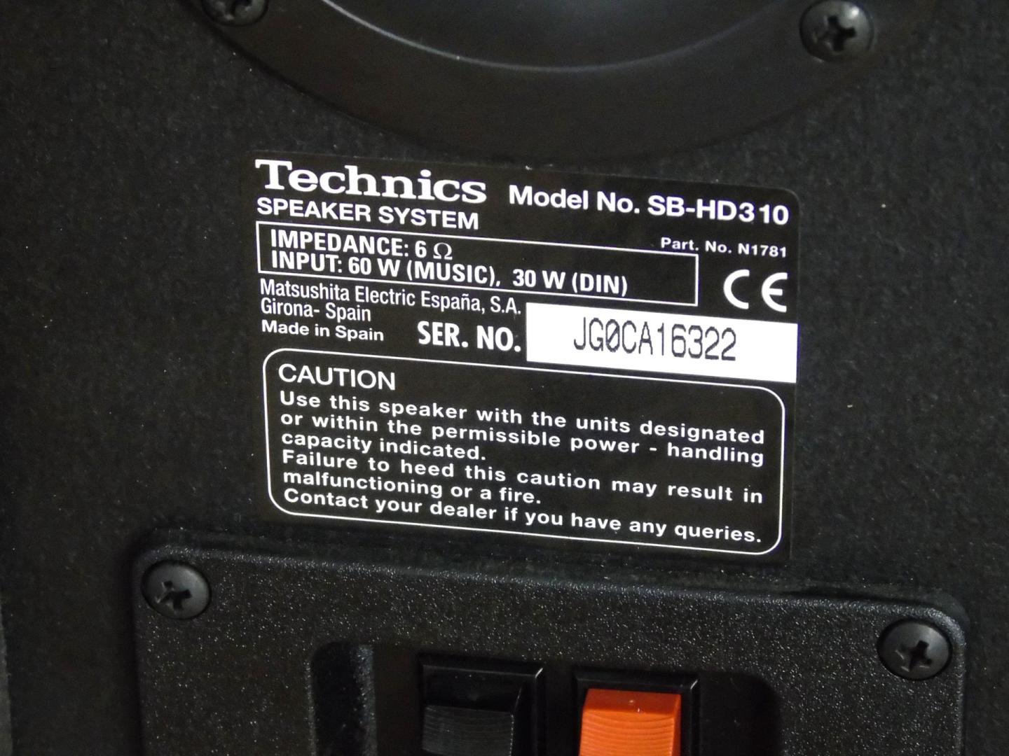 kolumny technics sb-hd310 sprawne i ładne. wysyłka