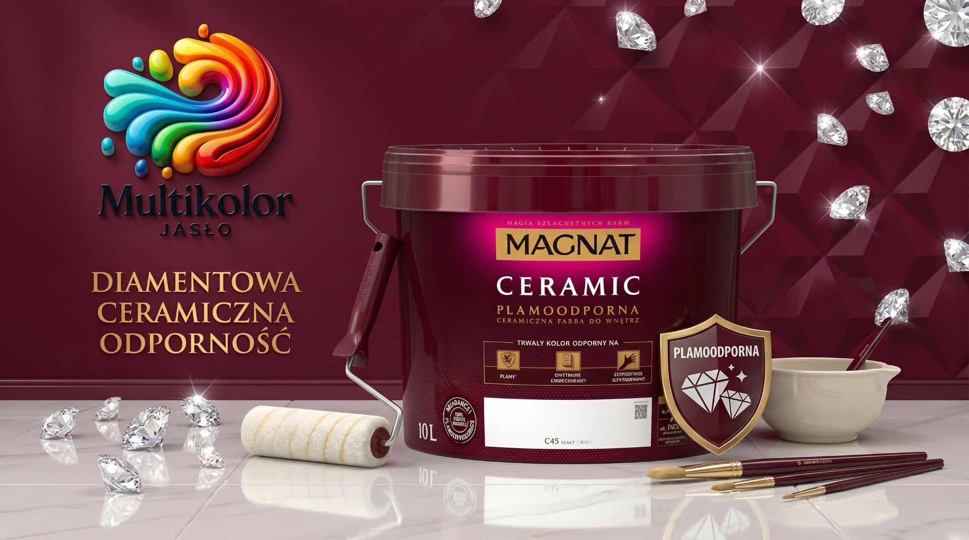Farba Magnat Ceramic C45 Biała 10L Plamoodporna Jasło