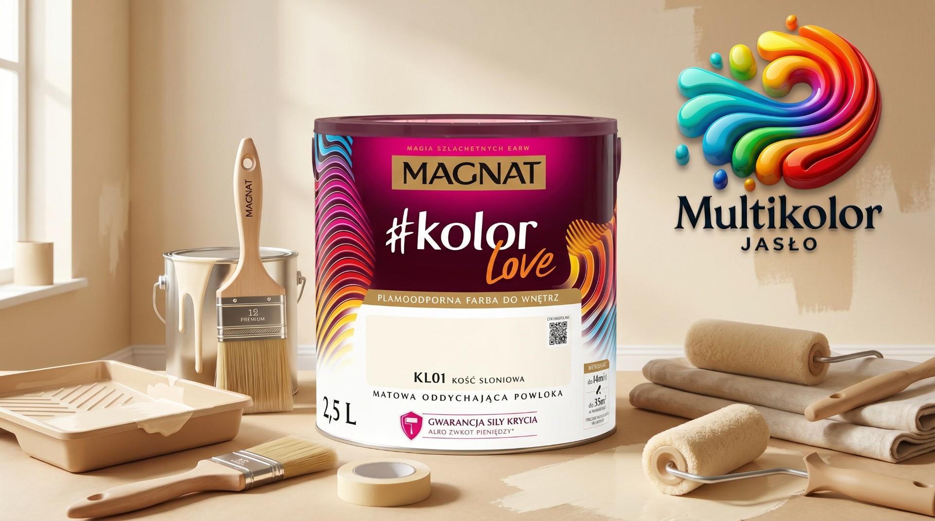 Farba Lateksowa Ścienna Magnat Kolor Love 2,5l i 5l w kolorach